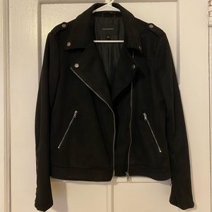 Vegan Suede Moto Jacket